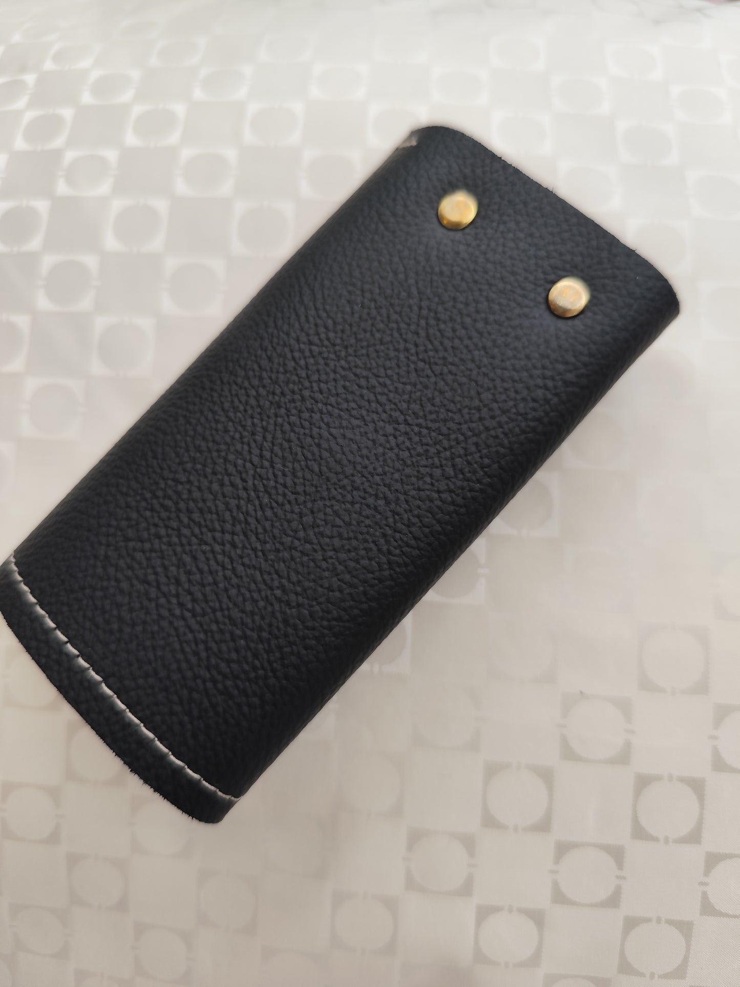 本革 ニッピレザー キーケース ランプブラック A