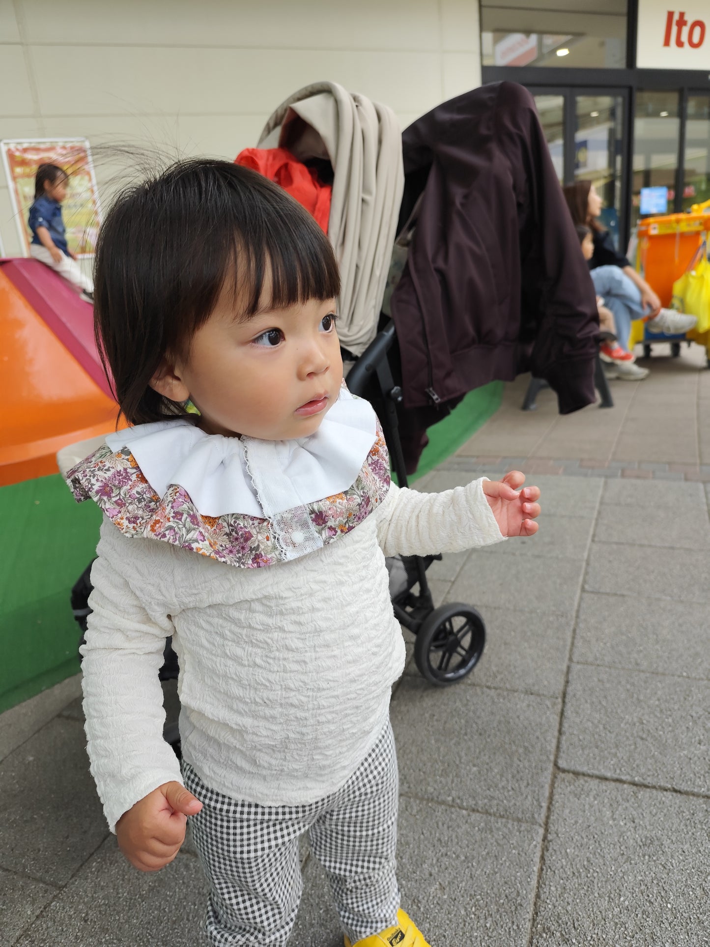 ベビースタイ オーガニックコットン100%  リバーシブル 360度 B