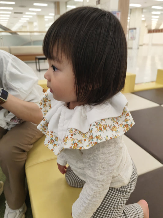 ベビースタイ オーガニックコットン100%  リバーシブル 360度 A