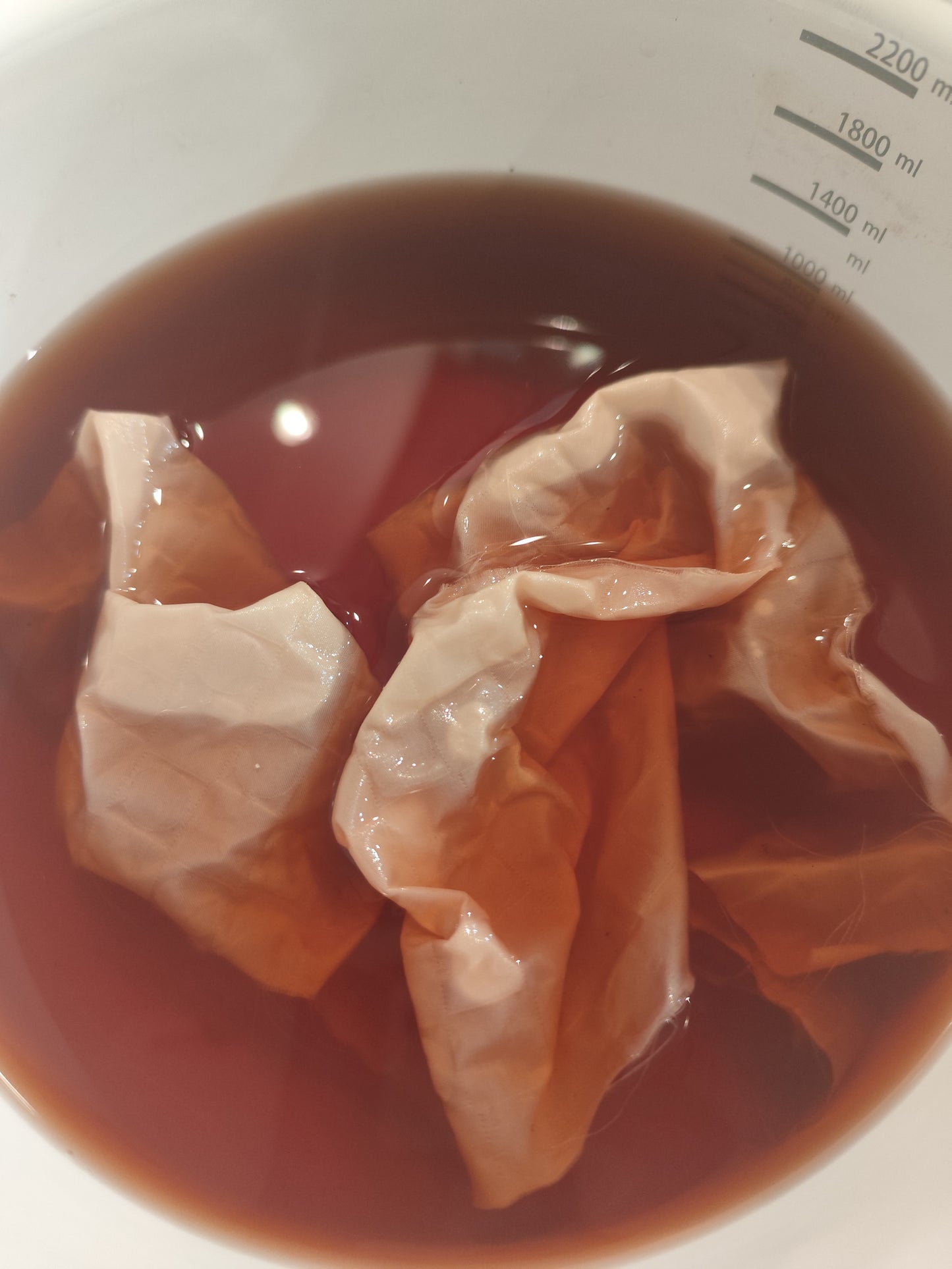 ぶどうの枝染め　シルクシュシュ